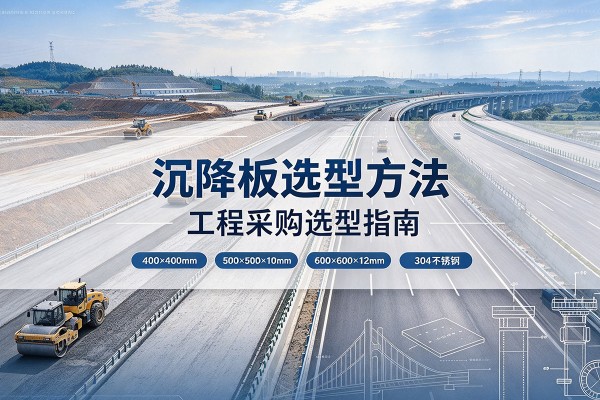 资源沉降板选择方法