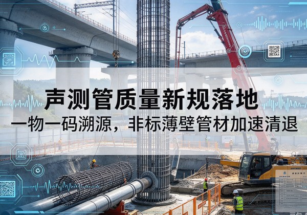 资源声测管质量新规落地，一物一码溯源，非标薄壁管材加速清退