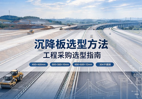 资源沉降板选择方法